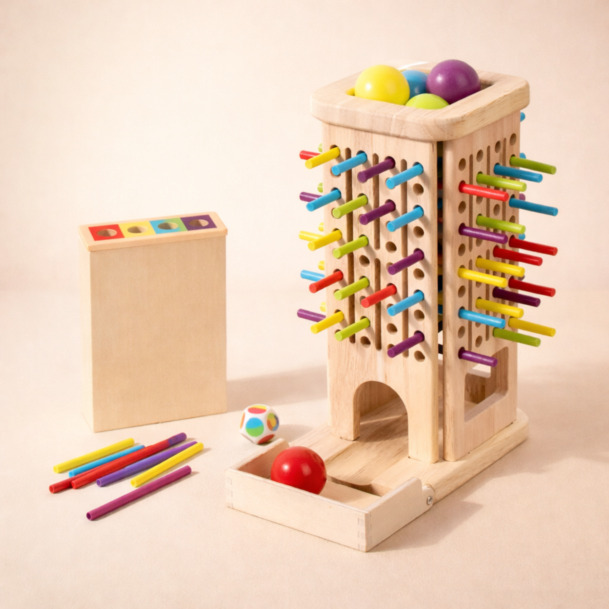juego Montessori de madera 3 en 1