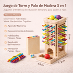 juego Montessori de madera 3 en 1