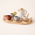 Set de té montessori madera y silicona