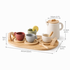 Set de té montessori madera y silicona