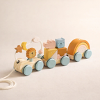 Tren Montessori de madera educativo