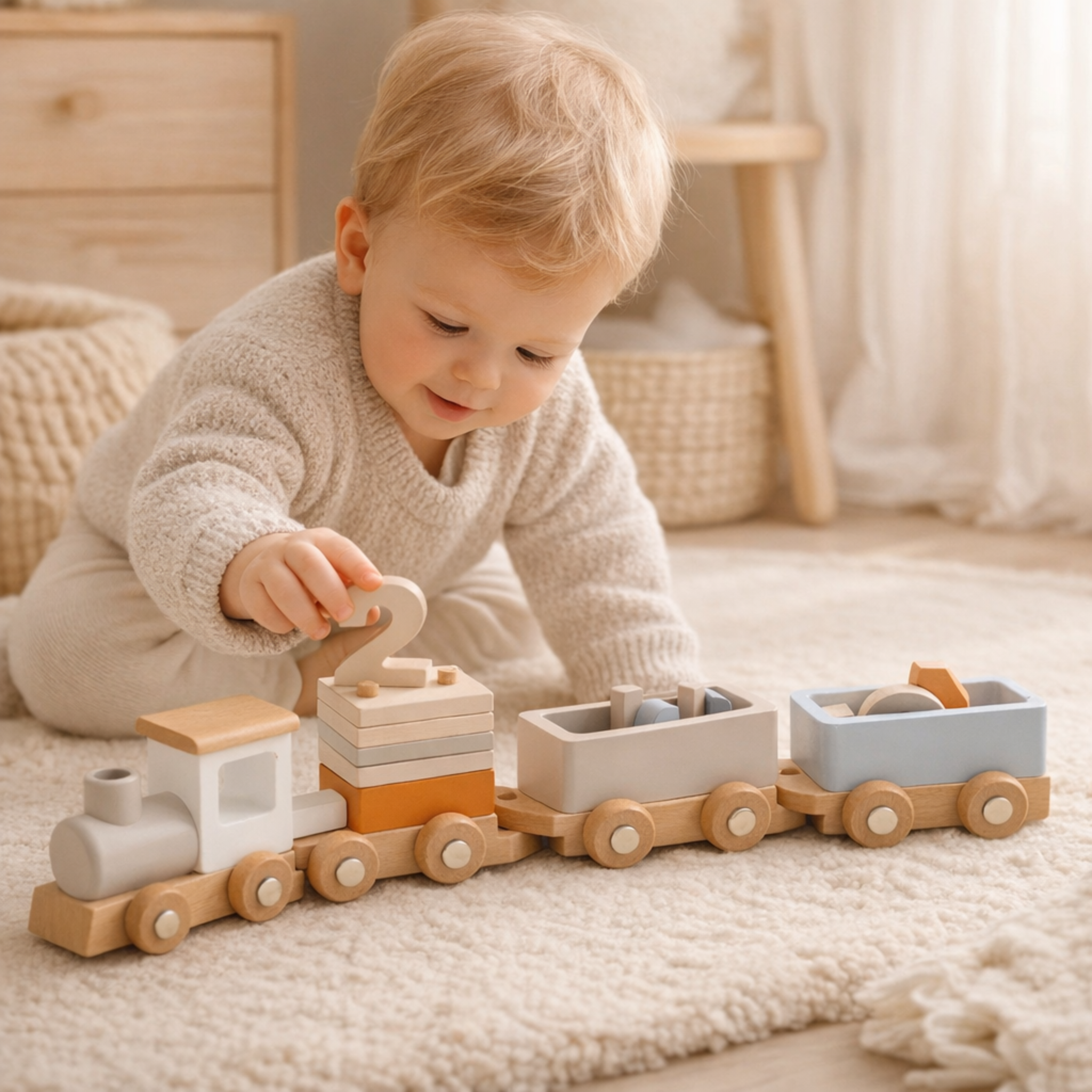 Tren de cumpleaños montessori