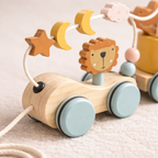 Tren Montessori de madera educativo