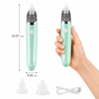 Aspirador Nasal Eléctrico para Bebé · Silicona Suave · Recargable Pink B - Baby Lúa