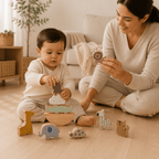 Balancín Montessori de Madera con Figuras de animales Threading Seesaw Toy Animals - Baby Lúa