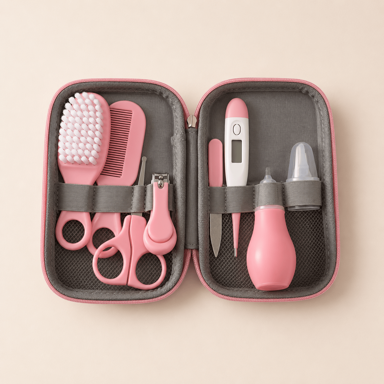 Kit de Higiene para Recién Nacido · 8 Piezas · Baby Lúa Pink - Baby Lúa