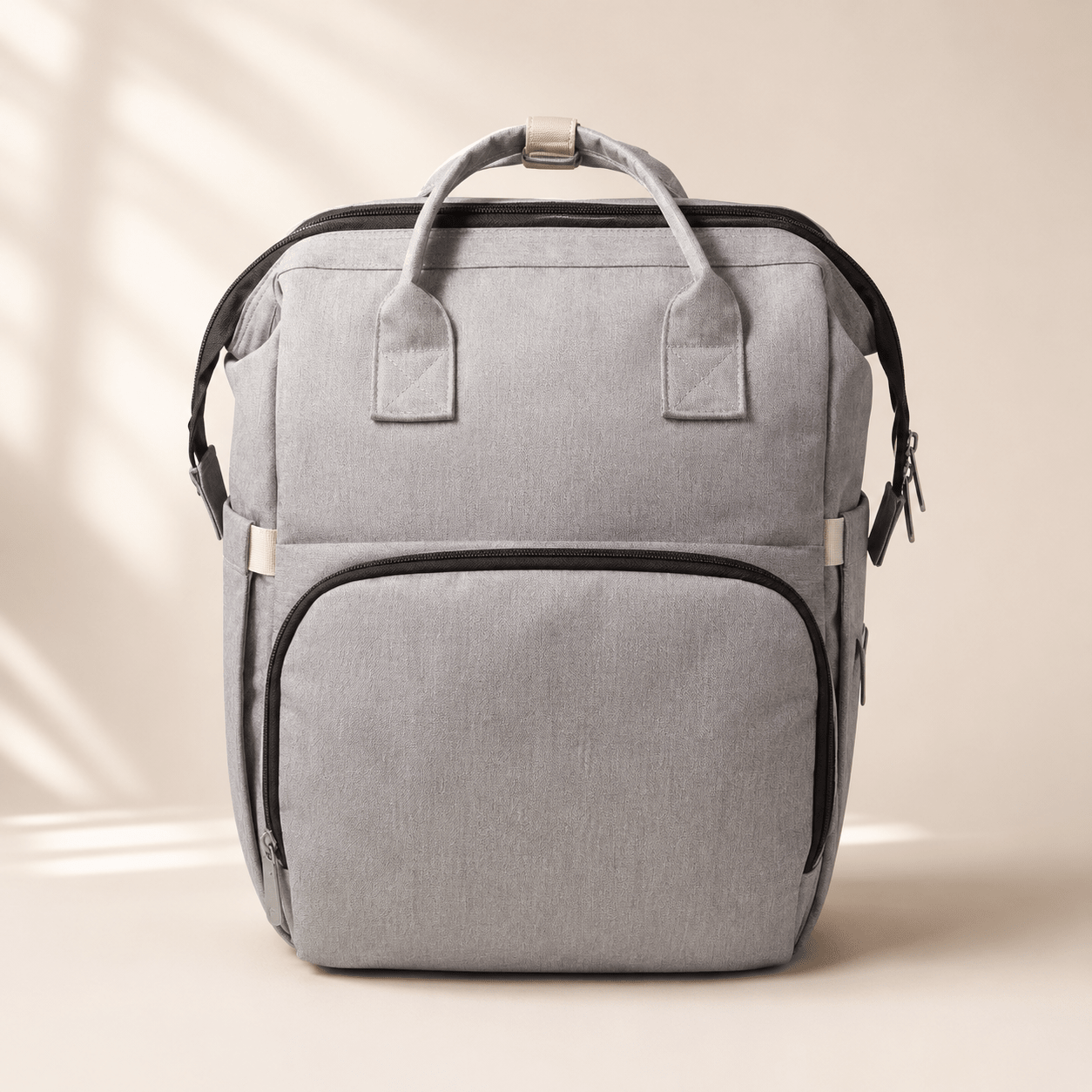 Mochila Pañalera con Cuna Portátil Baby Lúa Grey - Baby Lúa