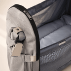 Mochila Pañalera con Cuna Portátil Baby Lúa Grey - Baby Lúa