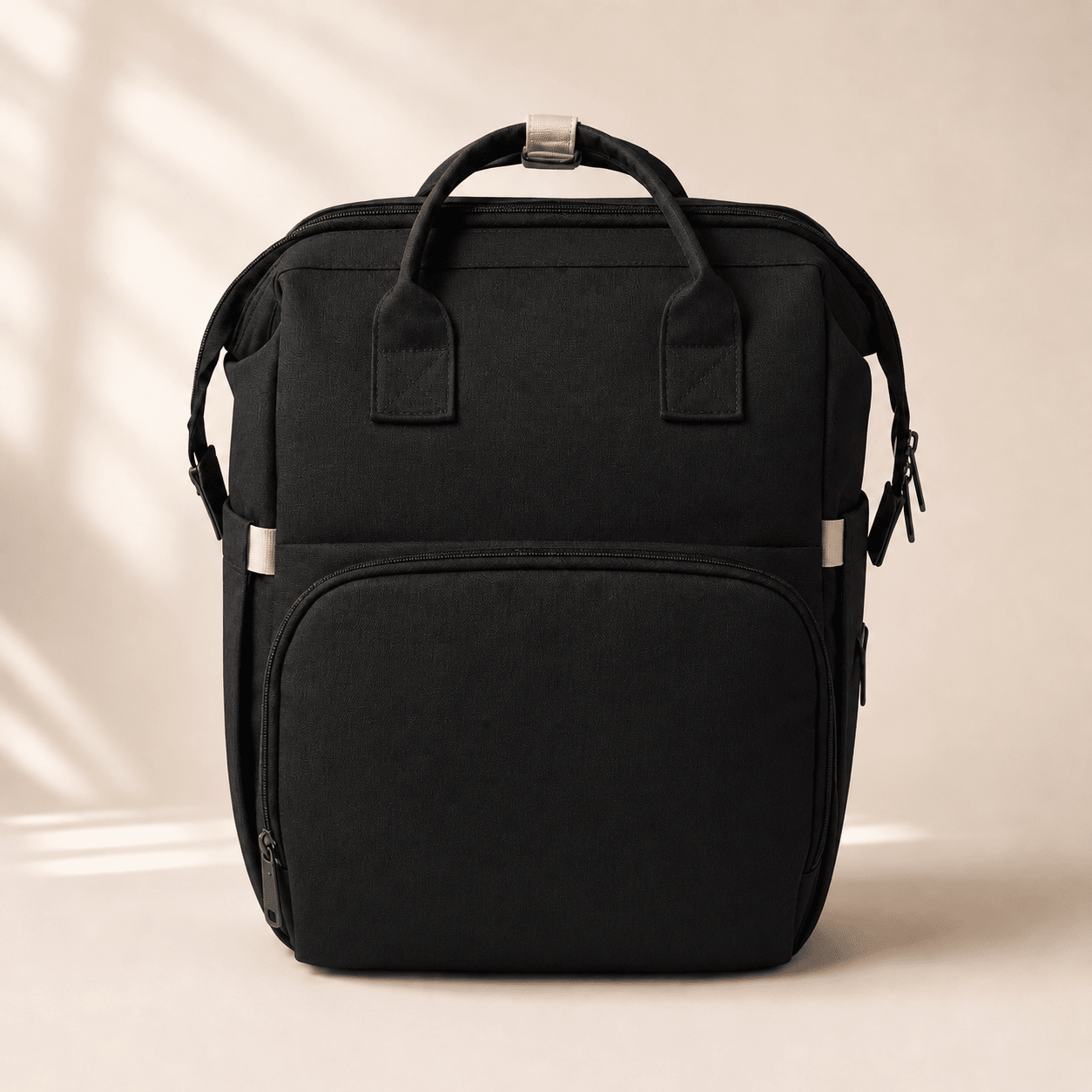 Mochila Pañalera con Cuna Portátil Baby Lúa Black - Baby Lúa