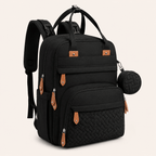 Mochila Pañalera Maternal Baby Lúa | Cambiador Incluido Black - Baby Lúa