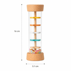 Palo de Lluvia Sensorial Montessori | Madera y Acrílico Large Sound Tube 016 - Baby Lúa
