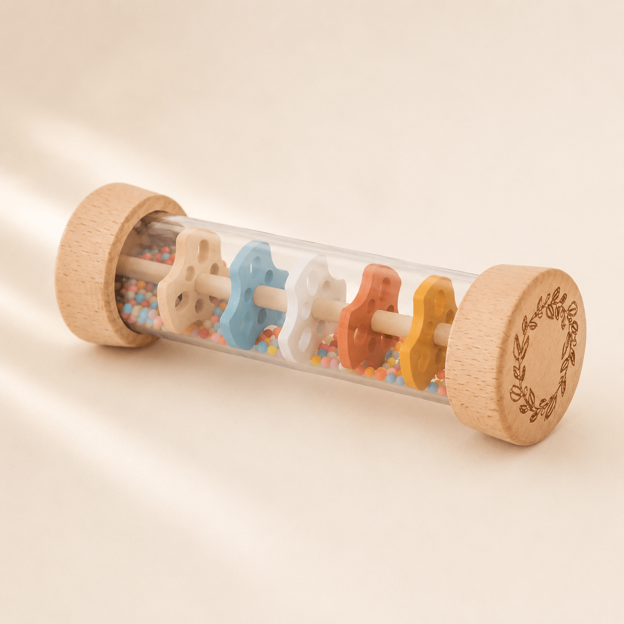 Palo de Lluvia Sensorial Montessori | Madera y Acrílico Large Sound Tube 016 - Baby Lúa