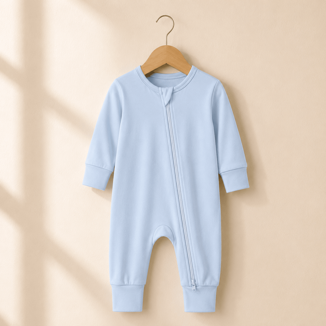 Pelele de Bambú Baby Lúa · Cierre Bidireccional · 0-3M Light Blue - Baby Lúa