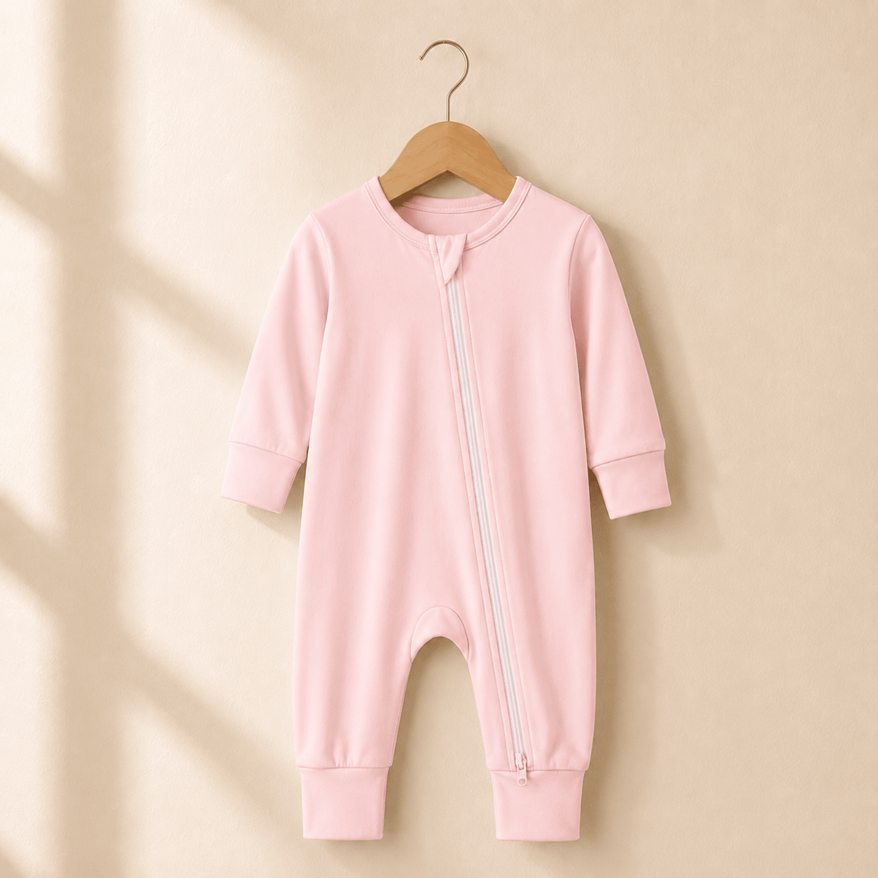 Pelele de Bambú Baby Lúa · Cierre Bidireccional · 0-3M Pink - Baby Lúa