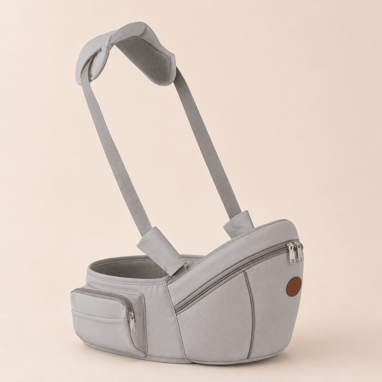 Portabebés Ergonómico con Asiento de Cadera · Baby Lúa GRIS - Baby Lúa