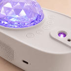 Proyector Bebé con Estrellas, Ruido Blanco y Control Remoto White - Baby Lúa