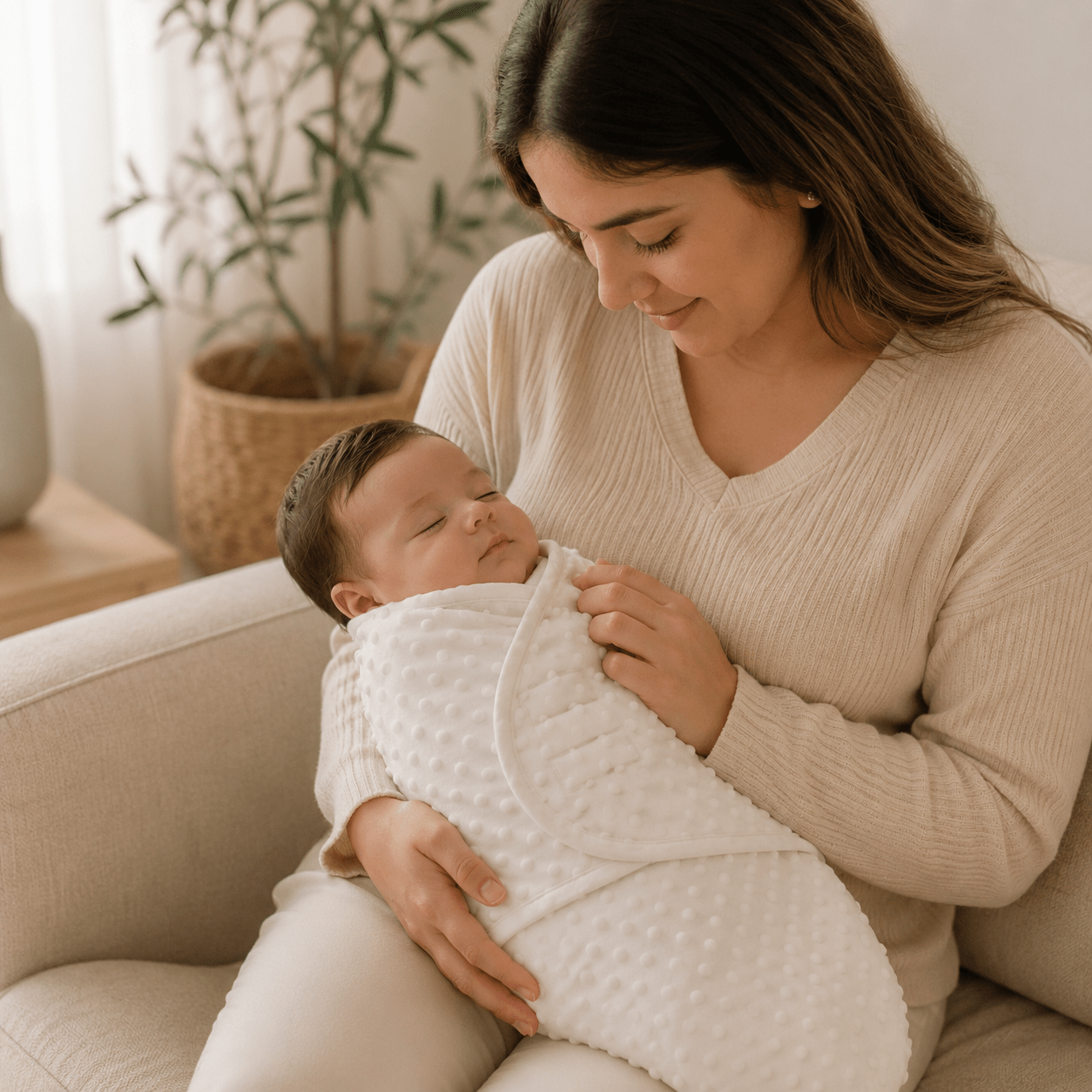 Saco Swaddle Acolchado para Bebé · Colores Pastel · 0-6 Meses Hooded Sleeping Bag Pink - Baby Lúa