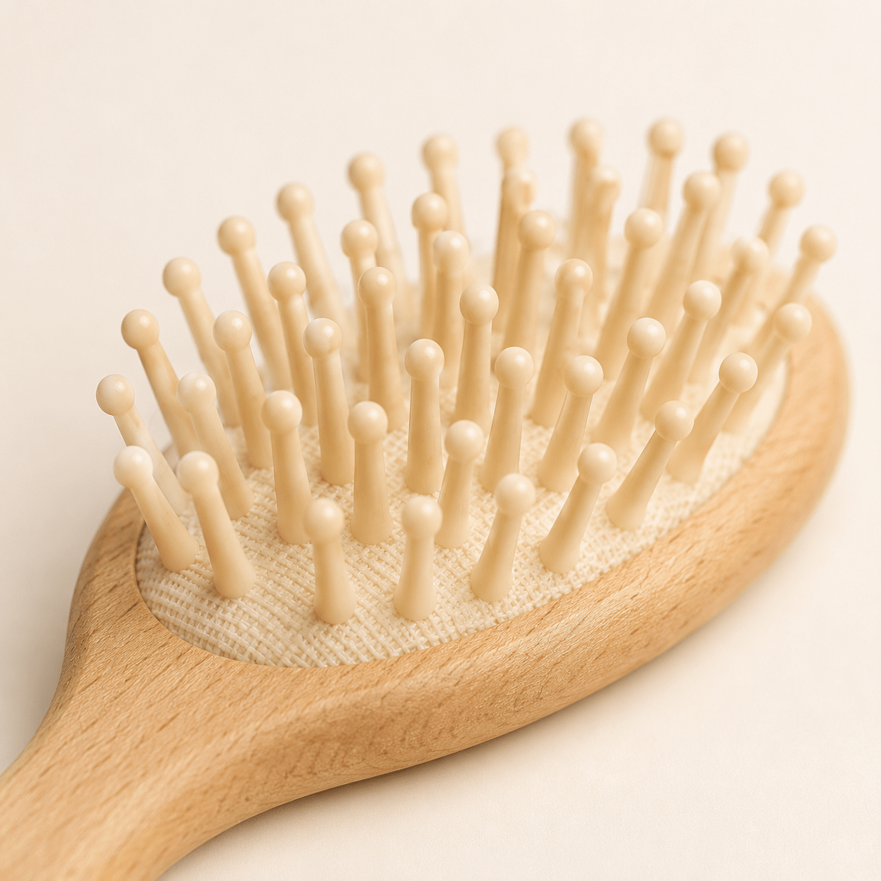 Set Cepillo y Peine de Madera Natural para Bebé Recién Nacido Wool brush set - Baby Lúa