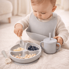 Set de alimentación de silicona para bebé, 8 piezas - Baby Lúa