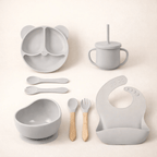 Set de alimentación de silicona para bebé, 8 piezas - Baby Lúa