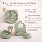 Set de alimentación de silicona para bebé, 8 piezas - Baby Lúa