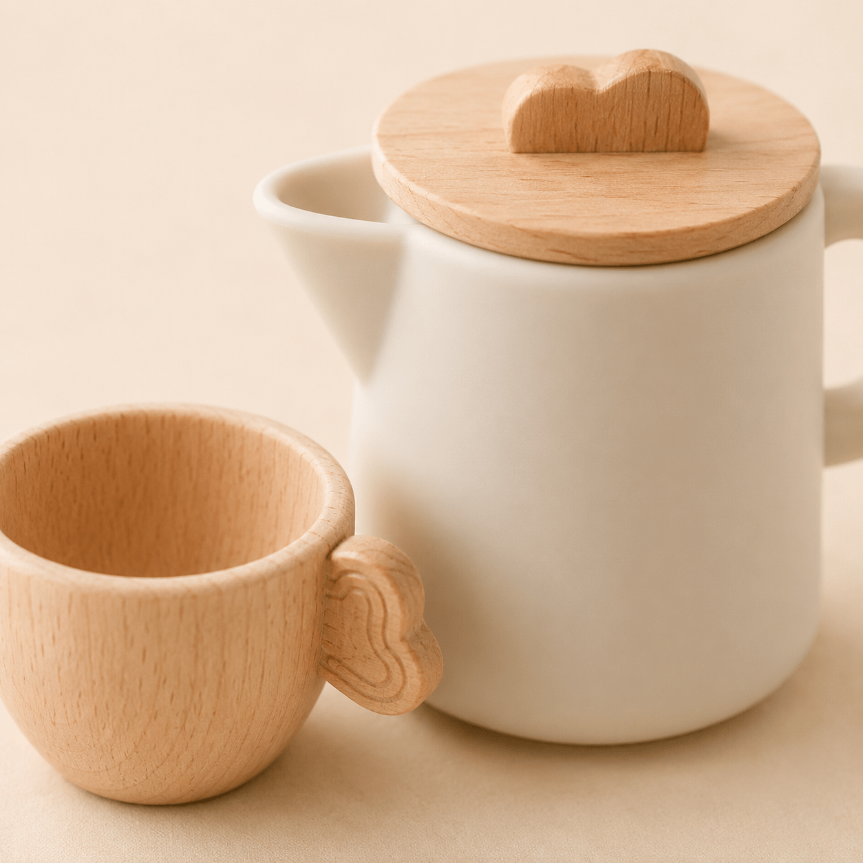 Set de Té Montessori de Madera y Silicona Baby Lúa With Base - Baby Lúa