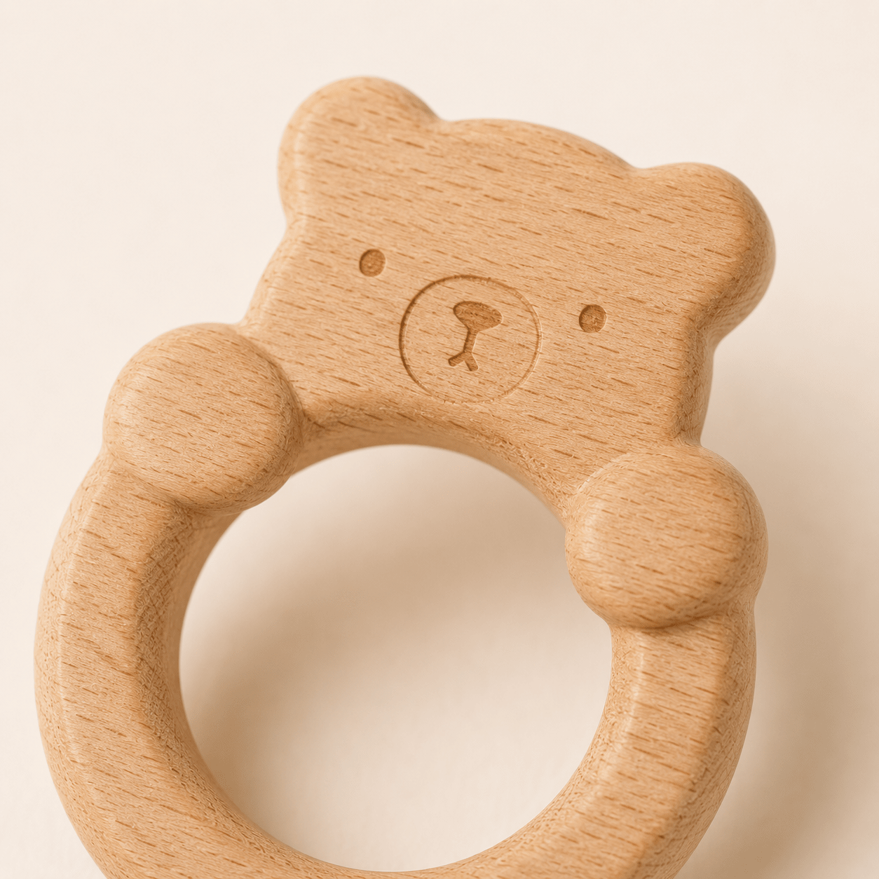 Set Montessori de Madera Natural · Sonajero · 0-12 Meses Set - Baby Lúa