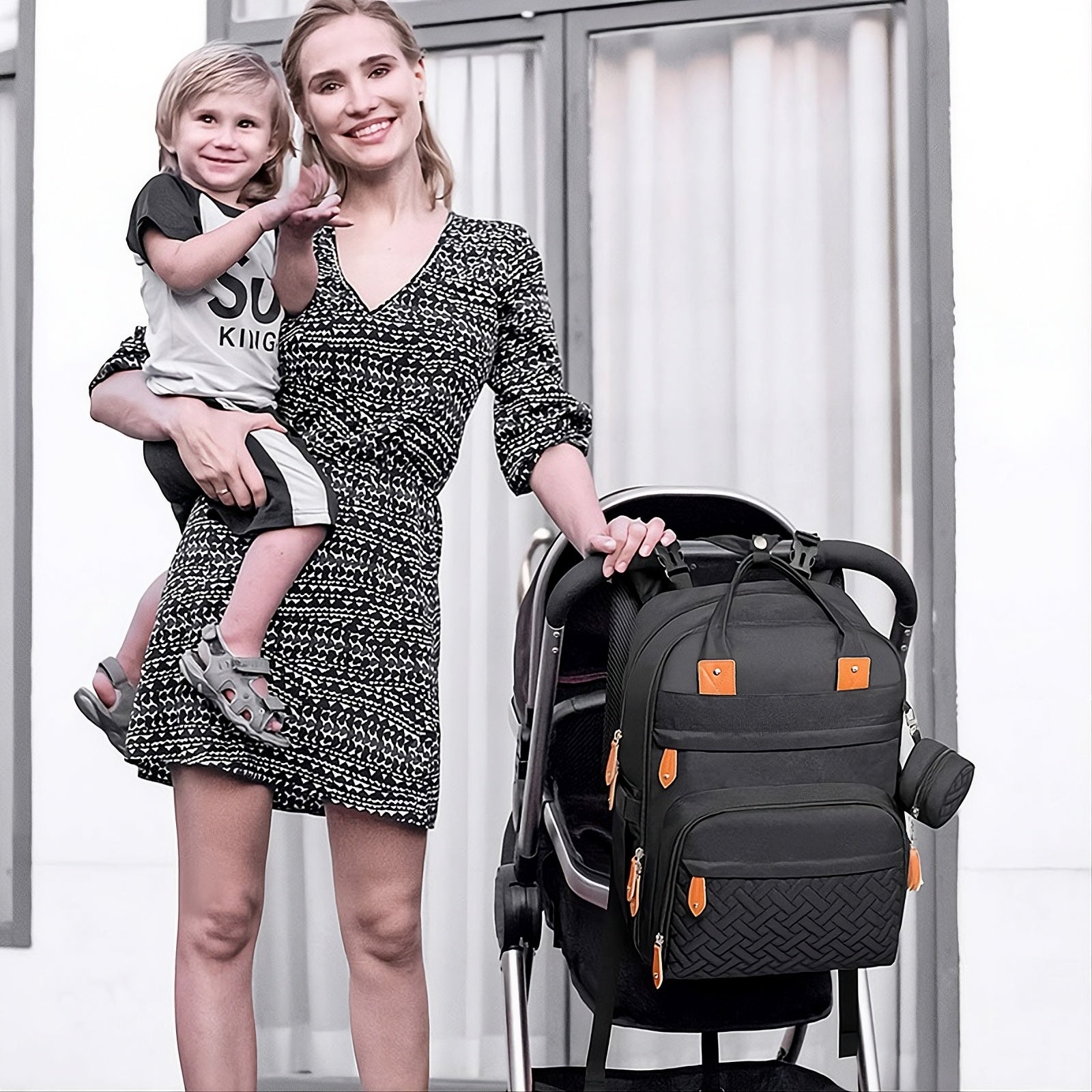 Mochila Pañalera Multifuncional Premium | Bolso Maternal Organizado con Cambiador